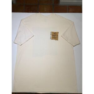 Vintage Single Stitch “Will Golf 4 Food” Graphic Tee – Large